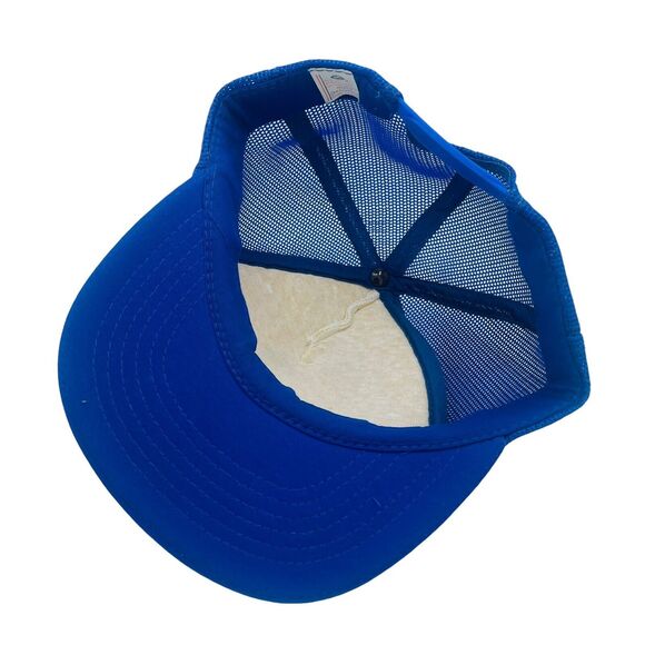 Vtg Chevron Drilling Technology Center Snapback Trucker Hat Cap Blue - Picture 5 of 6